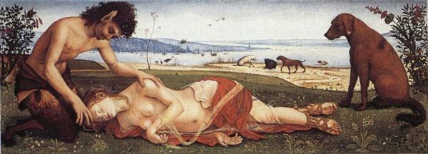 Piero di Cosimo Satyr Mourning over a Nymph oil painting picture